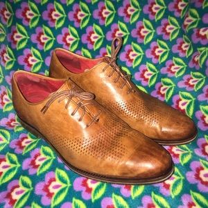 Cole Haan Men’s Washington Grand Laser Wingtip Oxford British Tan C24523 Sz.10,5